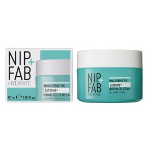 Nip+Fab 2% Hyaluronic Acid Gel Cream, Hydrating Face Moisturiser, 50 ml