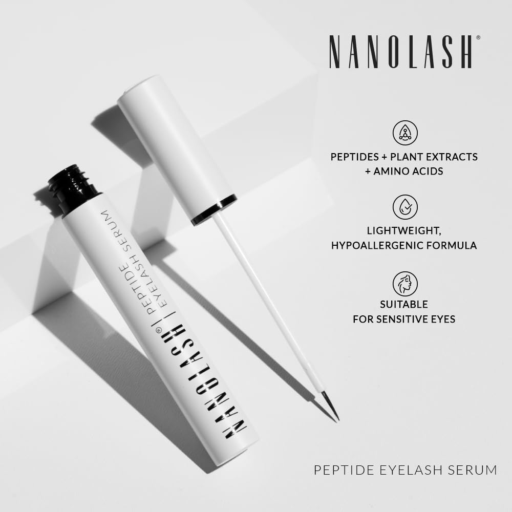 Nanolash Peptide Eyelash Serum 5ml - Longer, Thicker, Stronger Lashes in 8 Weeks - Unisex - Clear - Women - Image 5