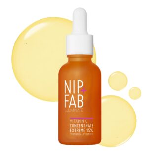 Nip+Fab Vitamin C Fix Concentrate Extreme, 15% Active Complex, 30 ml | Brightening Face Serum, Triple Vitamin C Complex, Ferulic Acid Booster, Niacinamide Barrier Support, Anti-Aging Glow