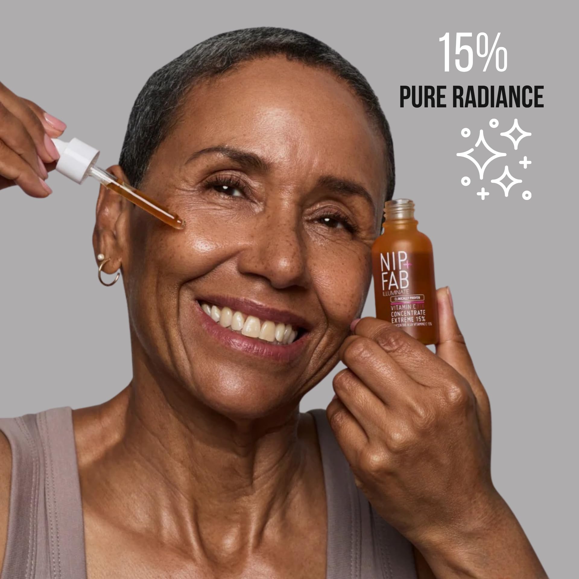 Nip+Fab Vitamin C Fix Concentrate Extreme, 15% Active Complex, 30 ml | Brightening Face Serum, Triple Vitamin C Complex, Ferulic Acid Booster, Niacinamide Barrier Support, Anti-Aging Glow - Image 3